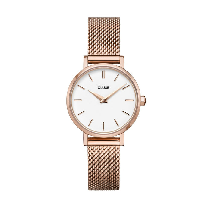 Cluse 28mm Boho Chic Rose Gold Colour Mesh Watch
