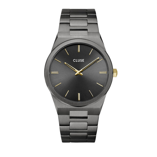 Cluse 40mm Vigoureux Black & Gold Accent Stainless Steel Watch