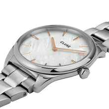 Load image into Gallery viewer, Cluse 31mm Féroce Silver Toned Mother of Pearl Dial Steel Link Watch