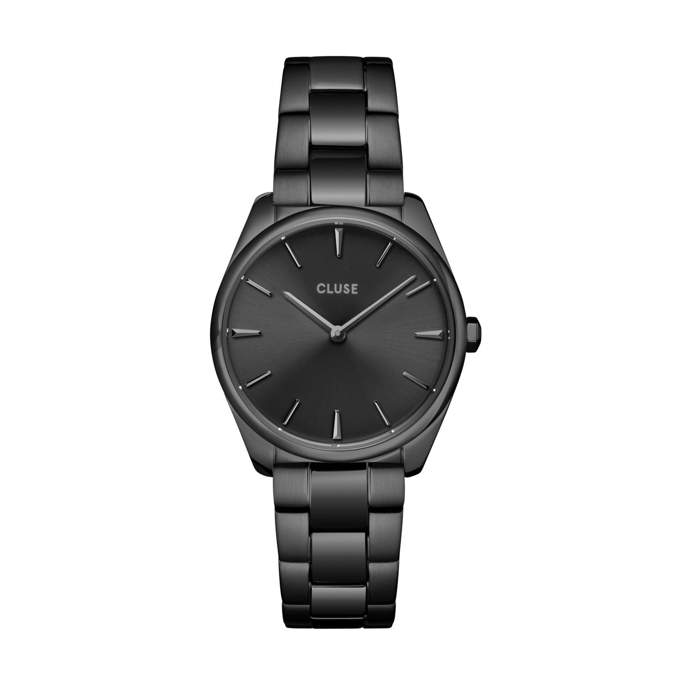 Cluse 31mm Féroce Petite All Black Toned Stainless Steel Link Watch