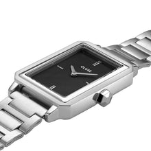 Load image into Gallery viewer, Cluse 30mm Fluette Textured Black Stainless Steel Link Watch