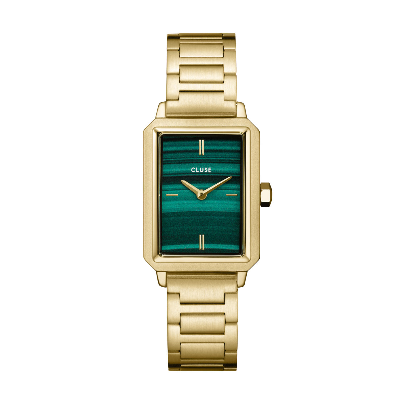 Cluse 30mm Fluette Green Dial Gold Toned Steel Watch