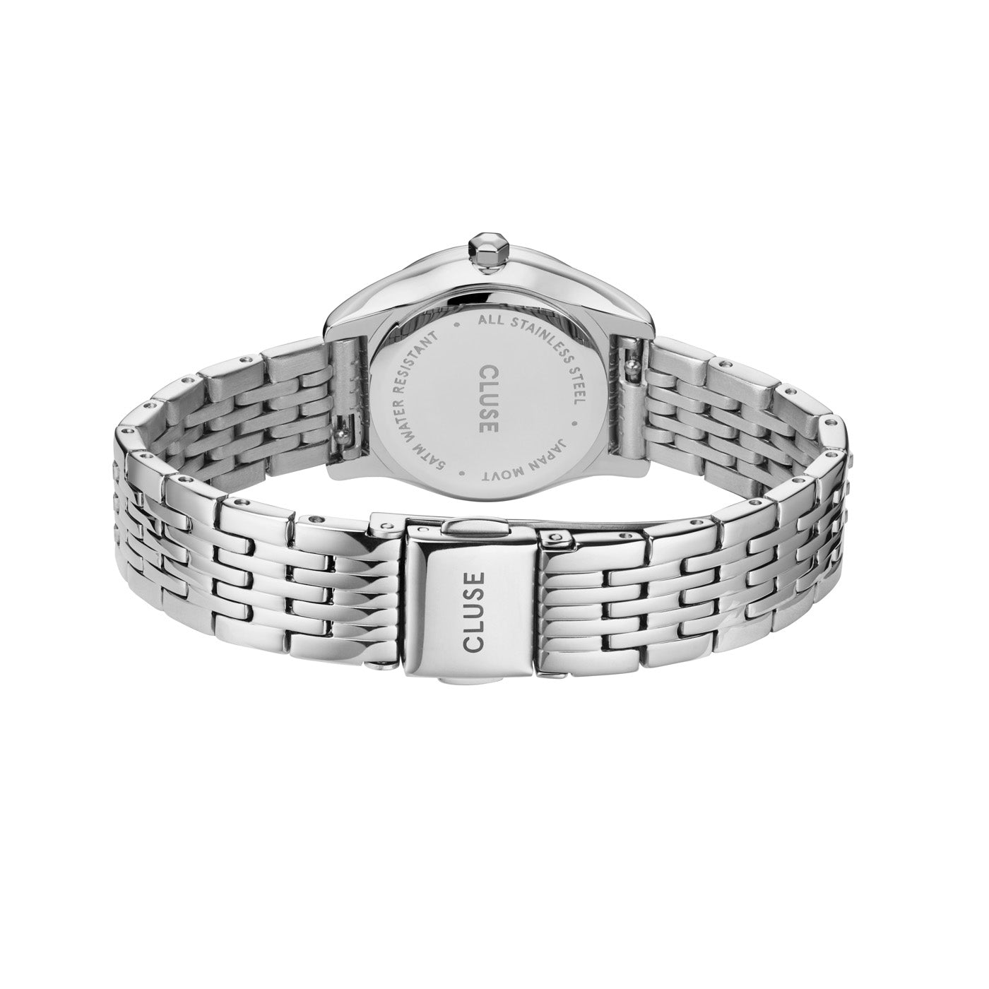 Cluse 25mm Féroce White Dial Stainless Steel Link Watch