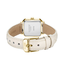 Load image into Gallery viewer, Cluse 24mm Gracieuse Petite Gold Tone &amp; White Strap Watch