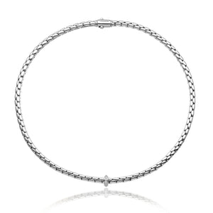 Chimento Stretch 18ct White Gold & Diamond Necklace