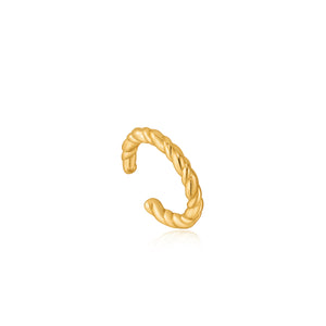Ania Haie Yellow Gold Plated Gold Rope Ear Cuff