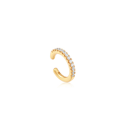 Ania Haie Yellow Gold Plated Gold Glam CZ Ear Cuff