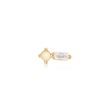 Load image into Gallery viewer, Ania Haie Yellow Gold Plated Kyoto Opal &amp; Radiant CZ Single Stud