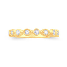 Load image into Gallery viewer, 18ct Yellow Gold Marquise &amp; Round Fancy Cut Diamond Ring 0.25ct