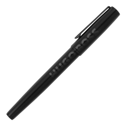 Hugo Boss Black Contemporary Chrome Matte Textured Rollerball Pen
