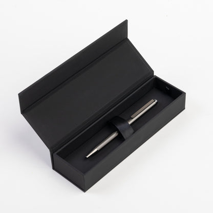 Hugo Boss Slim Grey Textured Matte Ballpoint Pen