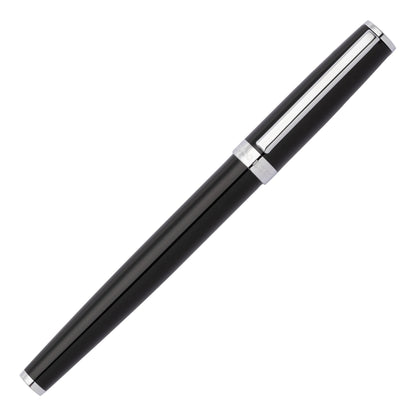 Hugo Boss Black & Chrome Classic Polished Rollerball Pen