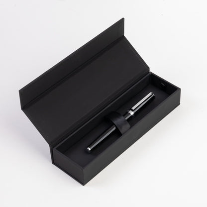 Hugo Boss Black & Chrome Classic Polished Rollerball Pen