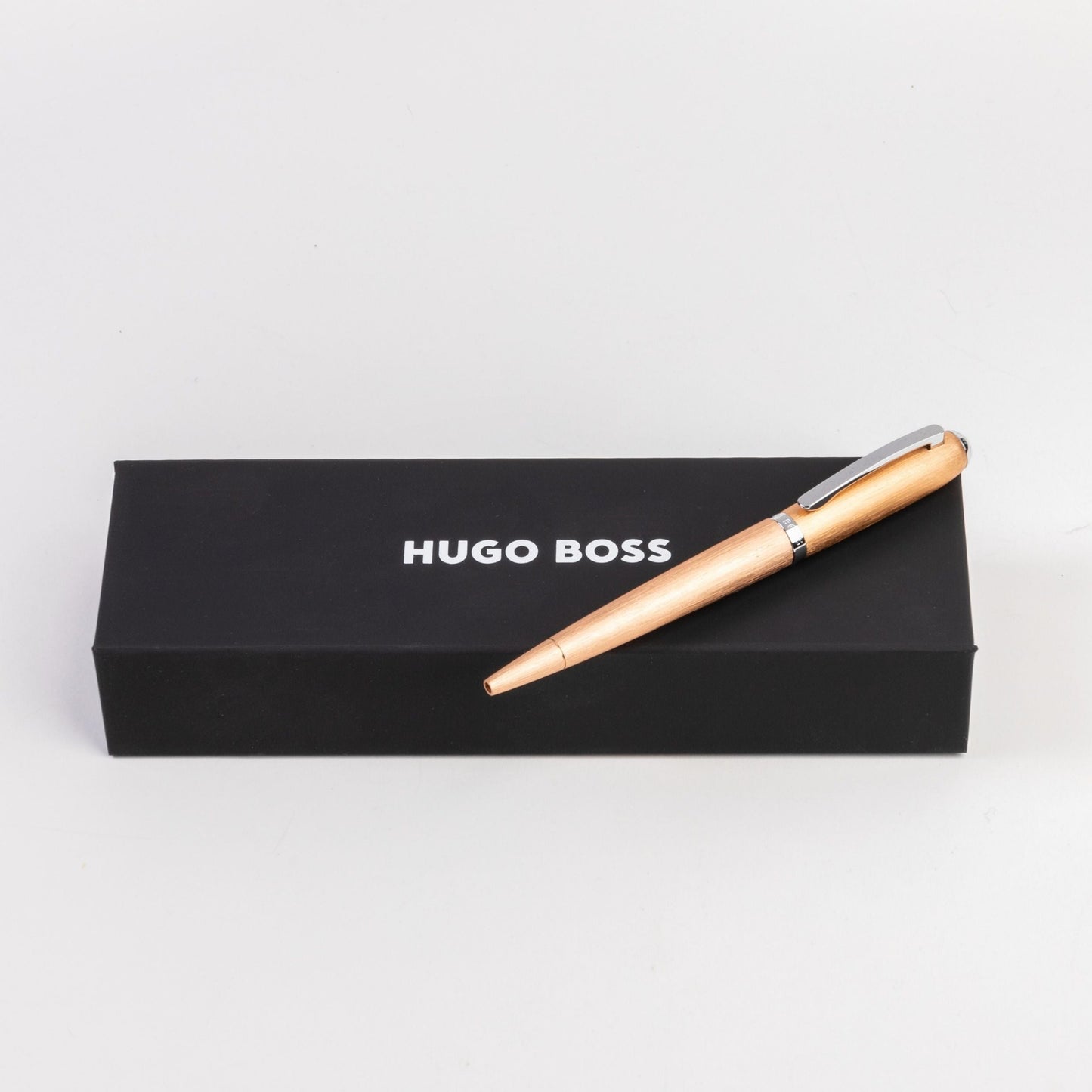 Hugo Boss Brushed Champagne Textured Ballpoint Pen