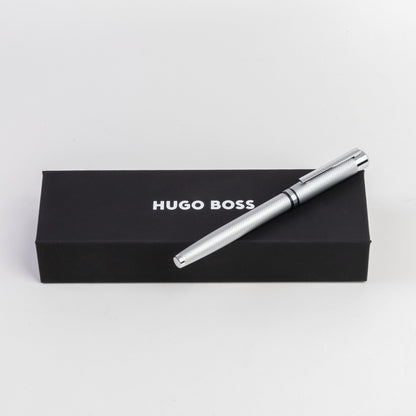 Hugo Boss Chrome Matte Textured Fountain Pen