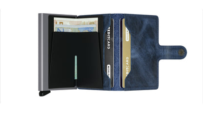 SECRID Blue Vintage Mini Wallet