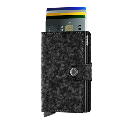 SECRID Crisple Black Mini Wallet