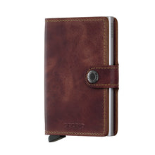 Load image into Gallery viewer, SECRID Brown Vintage Mini Wallet closed front view