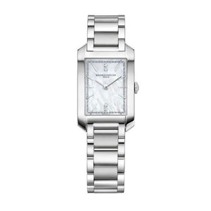 Baume & Mercier 35mm Hampton Mother Of Pearl Diamond set Steel Watch