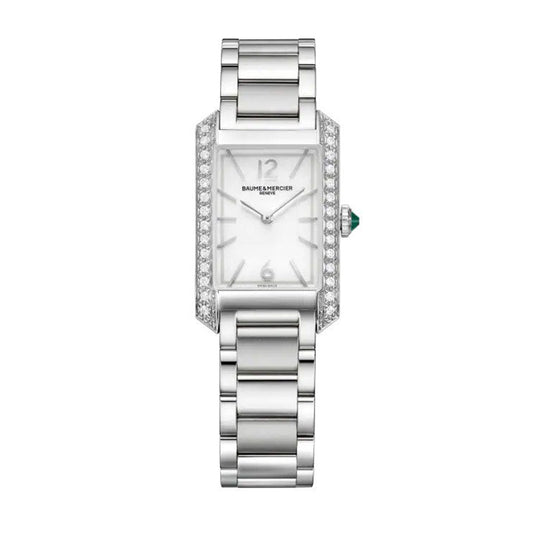 Baume & Mercier 35mm Hampton Diamond Set Bezel Steel Watch
