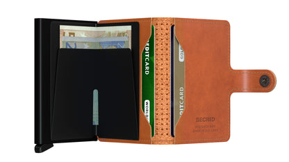 SECRID Perforated Cognac Mini Wallet