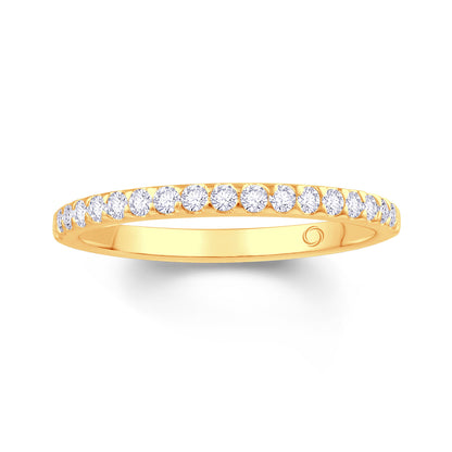 18ct Yellow Gold 0.50ct Triangle Claw Set 2.5mm Diamond Ring