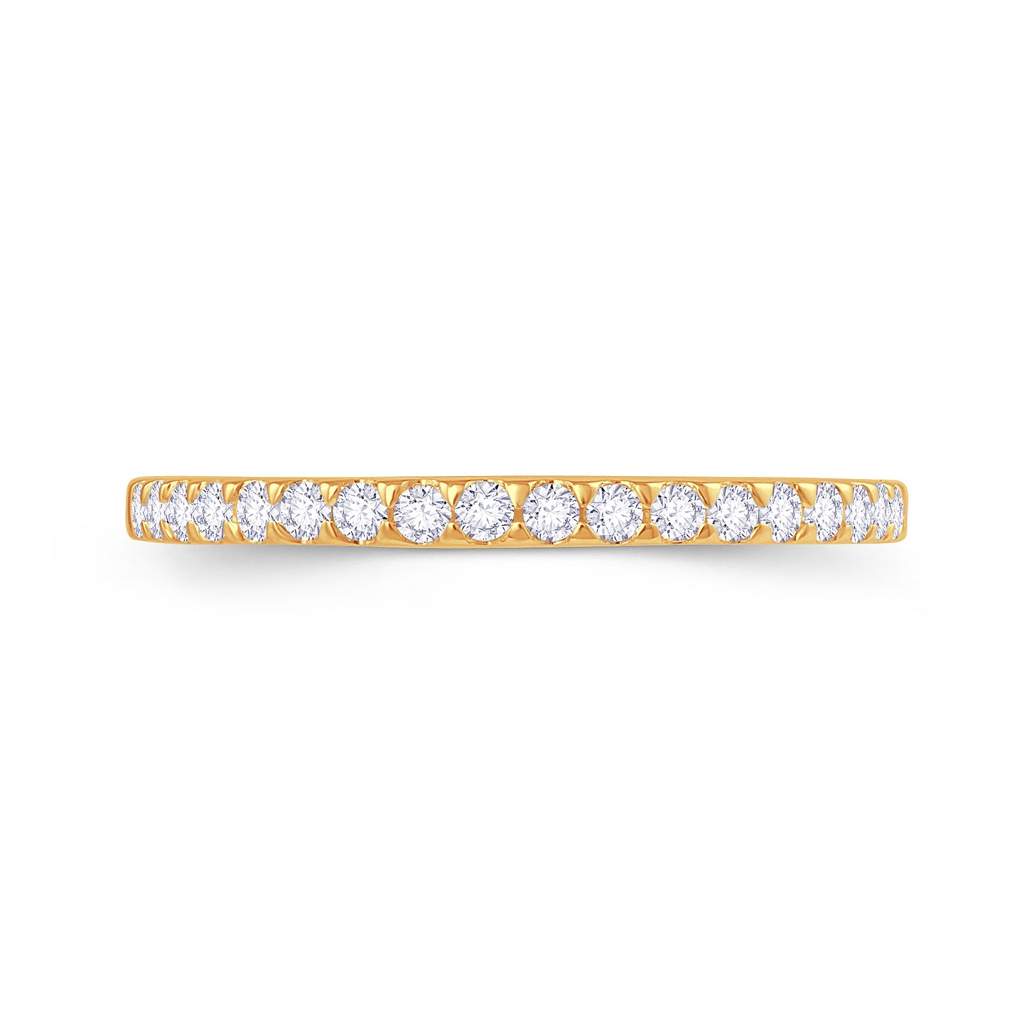 18ct Yellow Gold 0.50ct Triangle Claw Set 2.5mm Diamond Ring