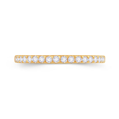 18ct Yellow Gold Triangle Claw Set 2.5mm Diamond Ring 0.50ct