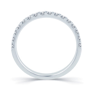 Platinum Round Split Claw Set 2mm Diamond Ring 0.30ct Media 2 of 3