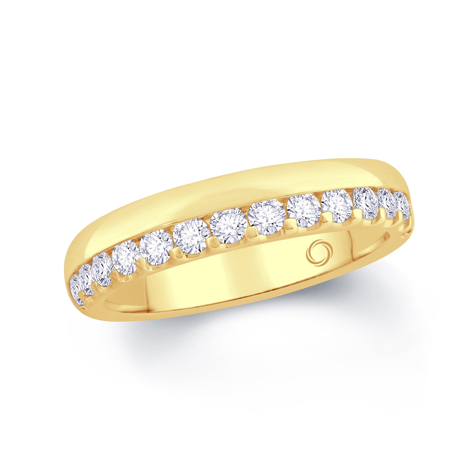 18ct Yellow Gold 0.43ct Offset Claw 4mm Diamond Ring Media 3 of 3