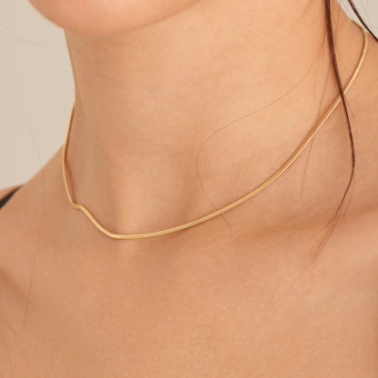 Ania Haie Yellow Gold Snake Chain Necklace