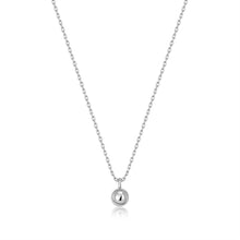 Load image into Gallery viewer, Ania Haie Rhodium Plated Silver Orb Necklace