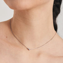 Load image into Gallery viewer, Ania Haie Rhodium Plated Silver &amp; CZ Orb Necklace