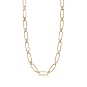 Ania Haie Yellow Gold Cable Connect Chunky Necklace