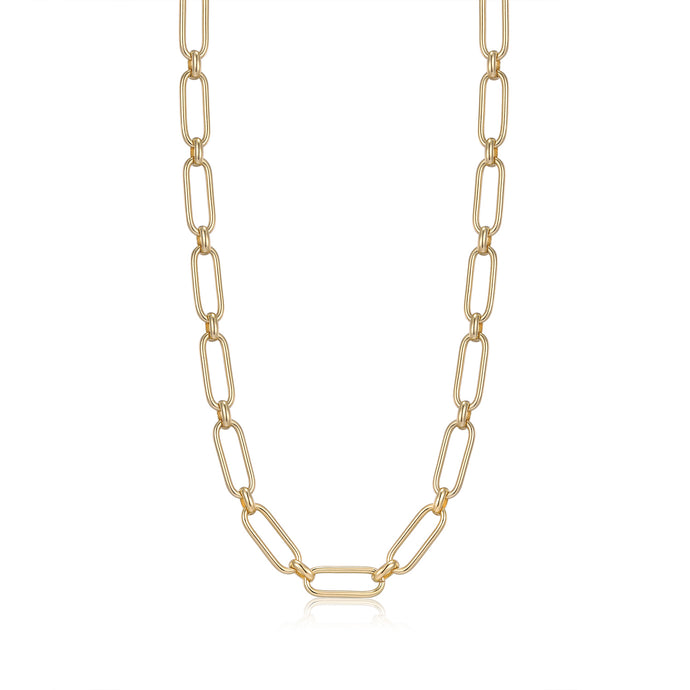 Ania Haie Yellow Gold Cable Connect Chunky Necklace