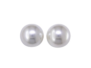 Sterling Silver 10mm Pearl Stud Earrings