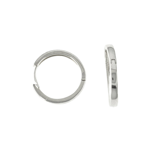 Sterling Silver 15mm Hoop Earrings
