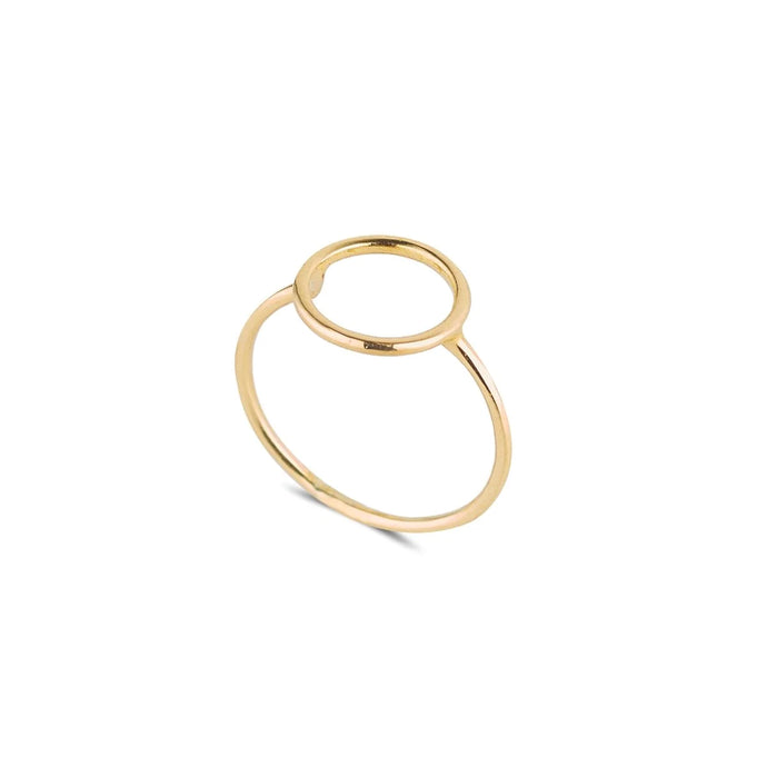 9ct Yellow Gold Open Circle Dress Ring Media 1 of 1