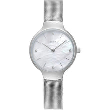 Load image into Gallery viewer, Obaku 29mm VIKKE - STEEL Mother of Pearl Mesh Bracelet Watch front view