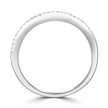 Load image into Gallery viewer, 18ct White Gold Three Row Eternity Ring 0.46ct