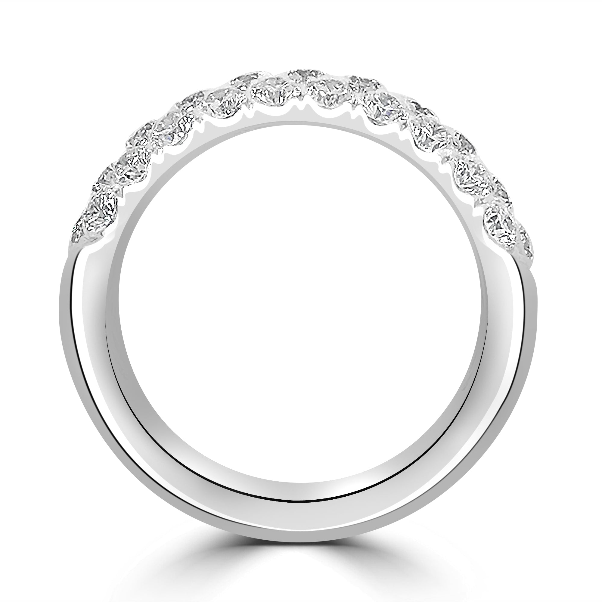 Three row eternity on sale ring