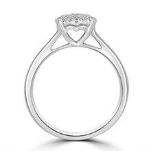 Load image into Gallery viewer, 18ct White Gold Round Cluster Ring 0.40ct