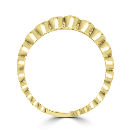 9ct Yellow Gold Graduating Circle Ring