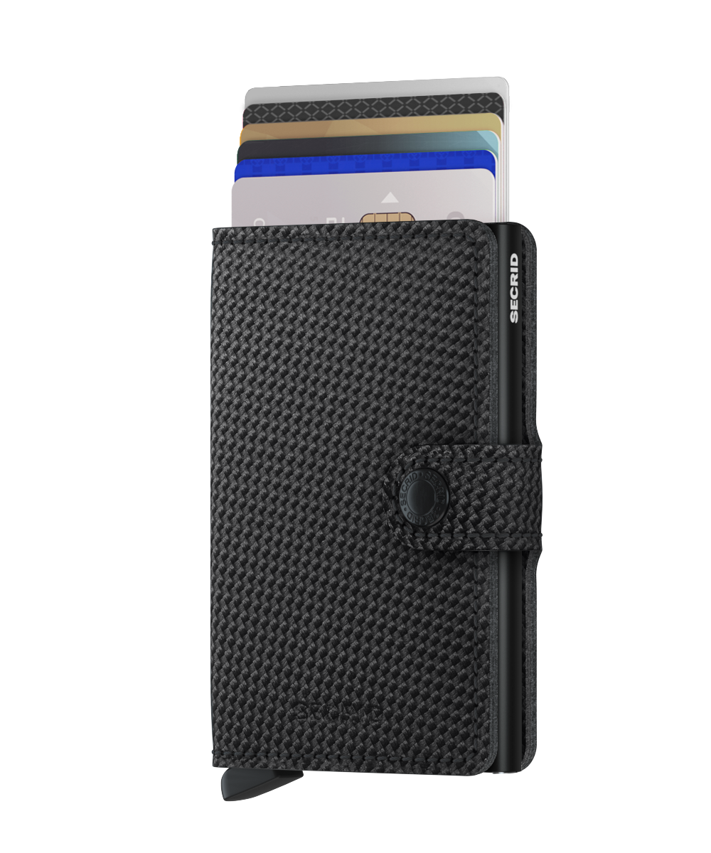 SECRID Black Carbon Mini Wallet