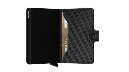 SECRID Black Carbon Mini Wallet