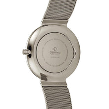 Load image into Gallery viewer, OBAKU 39mm PIPAR - SHADOW Stainless Steal Mesh Bracelet Watch