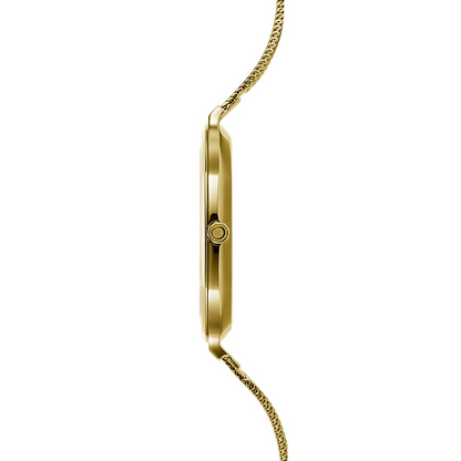 Obaku 32mm Oktant Lillie - Gold Mesh Strap Watch