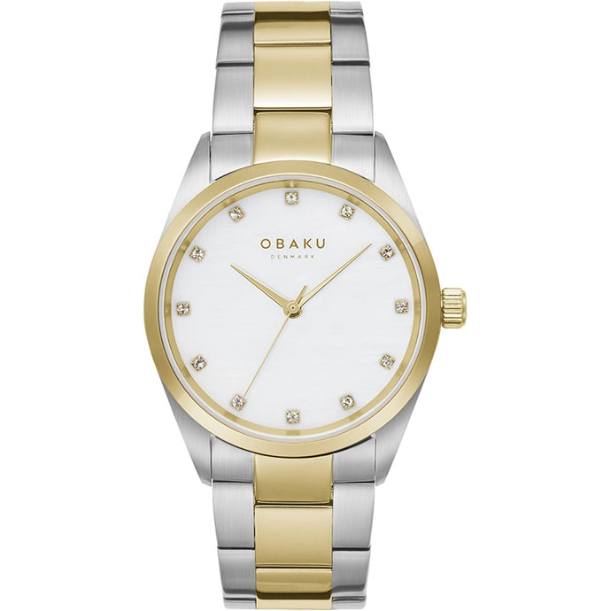 Obaku 36mm CHILI - BUTTER Gold & Silver Toned Link Watch