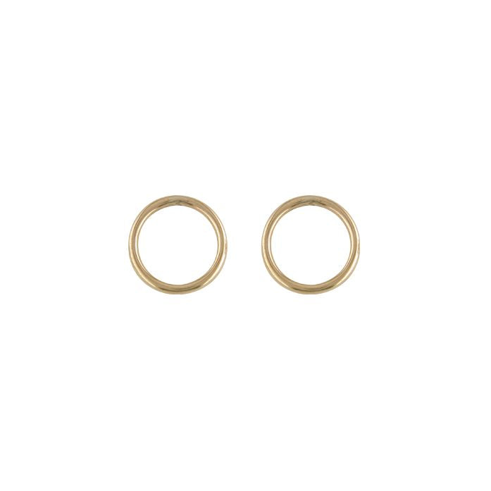 9ct Yellow Open Circle Stud Earrings Media 1 of 1