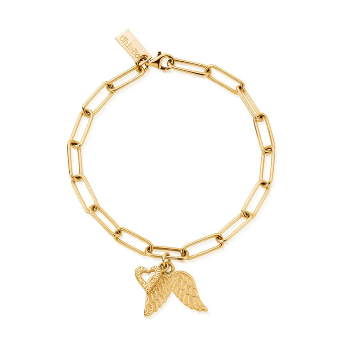 ChloBo 18ct Gold Plated Love & Guidance Bracelet